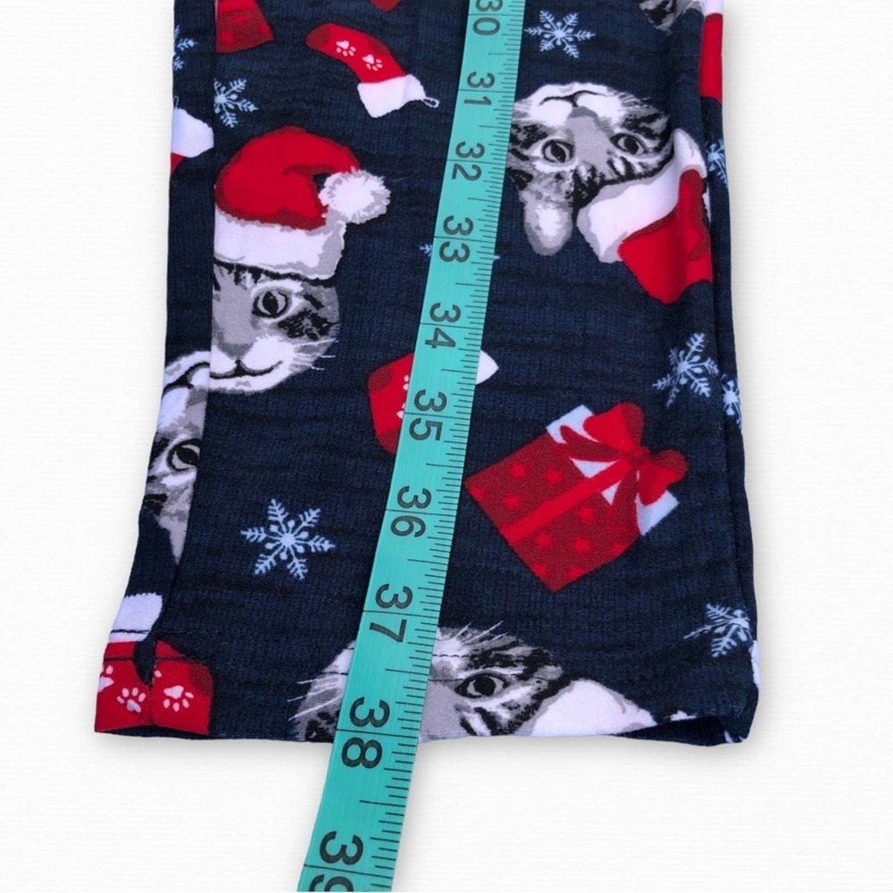 Christmas Cat Pajama 
NEW Plus Size 2X Christmas Kitten Leggings - Picture 4 of 8